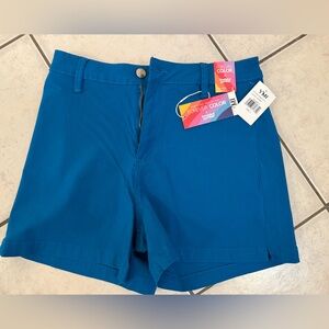 YMI Women's Vibrant Blue High Waist Shorts Size Large